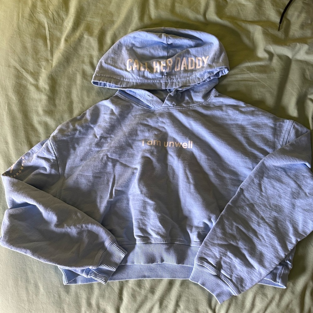 Call her daddy cropped hoodie